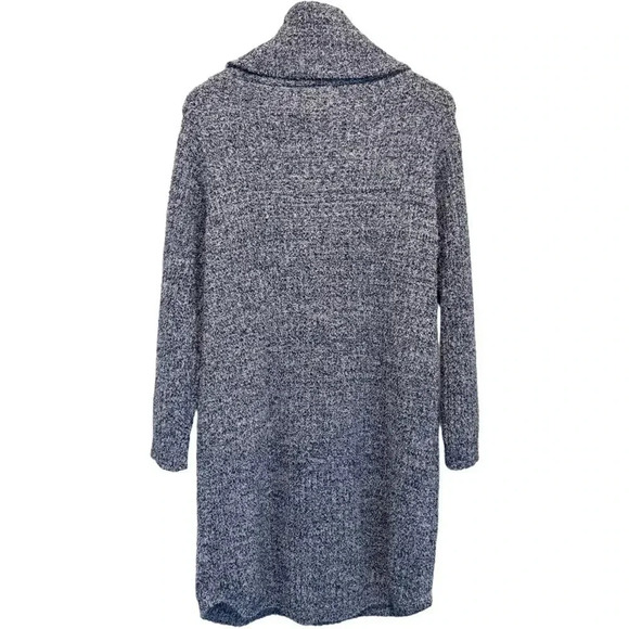 SOFTIES | Marshmallow Slouch Turtleneck Lounger Dress | Plush Pajama Blue | S/M - Picture 9 of 10